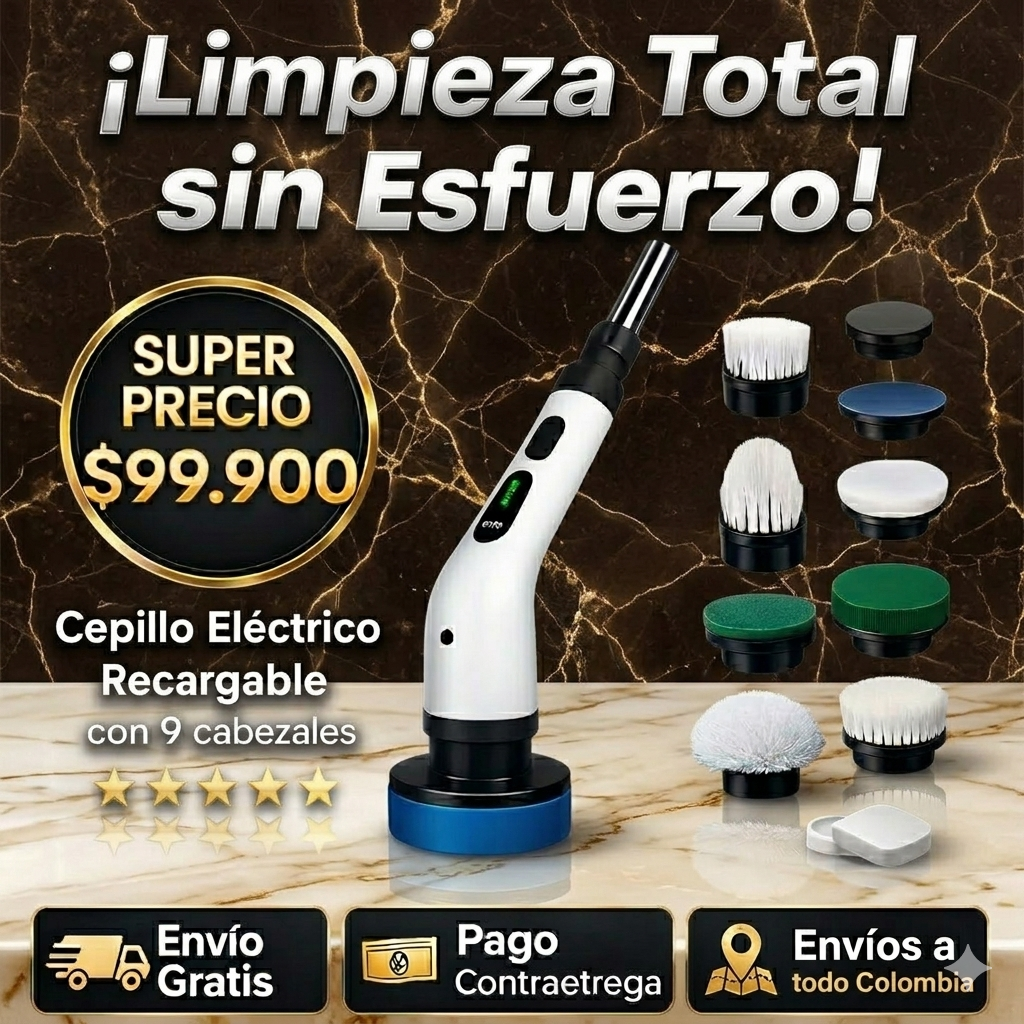 Cepillo Eléctrico Rotante Pro 9 en 1